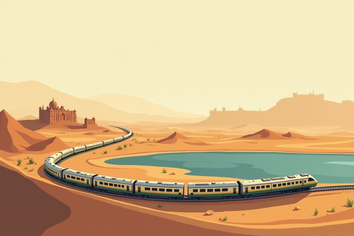 Illustration of Deccan Odyssey - Golden Triangle and Rajasthan