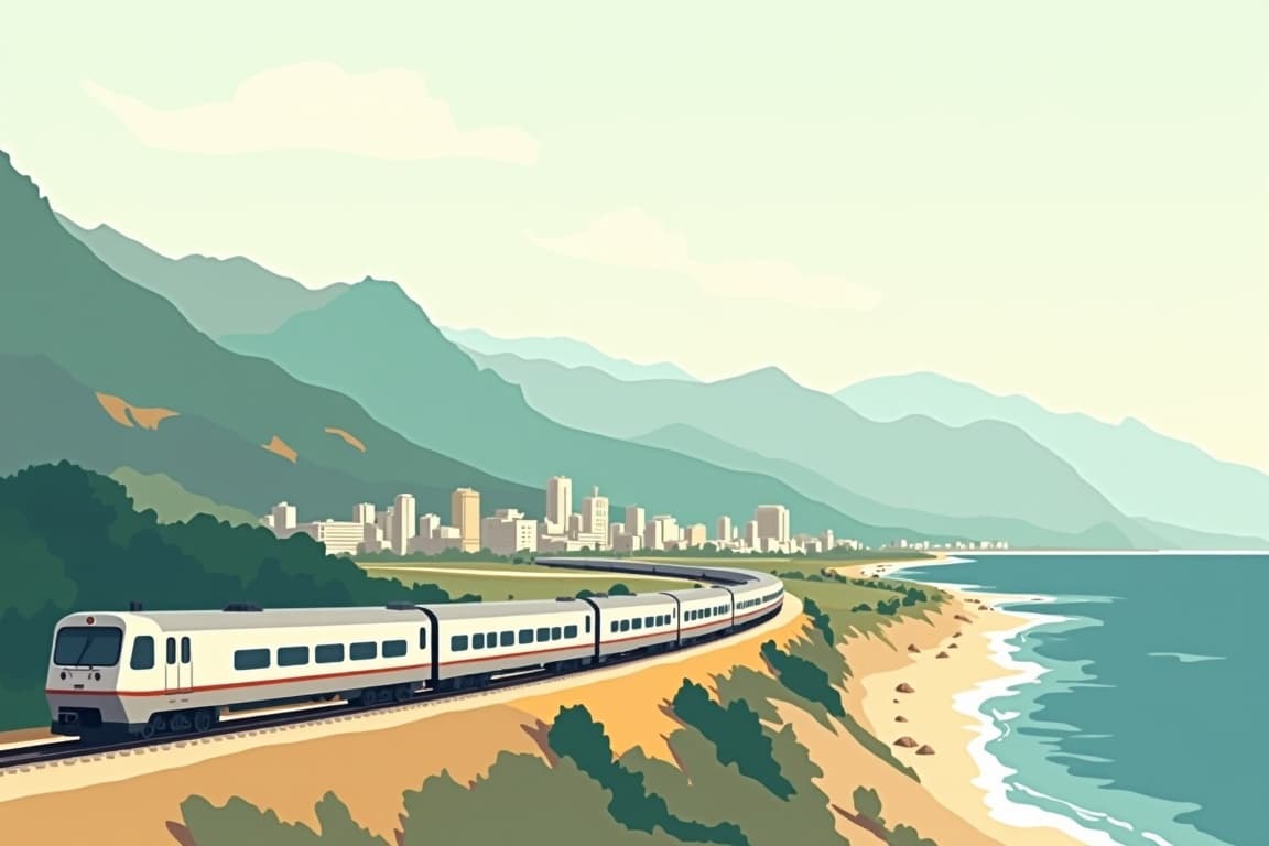 Illustration of Discover America's West - Vancouver to San Diego