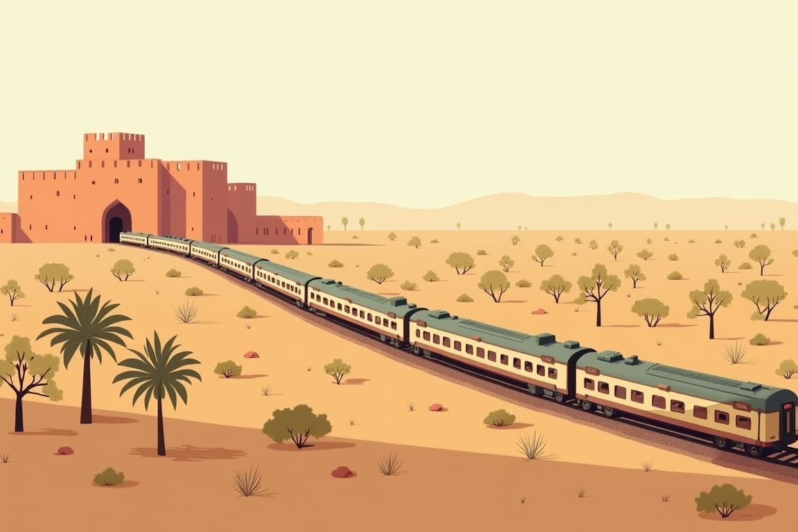 Illustration of Discover India's Golden Triangle & Tigers