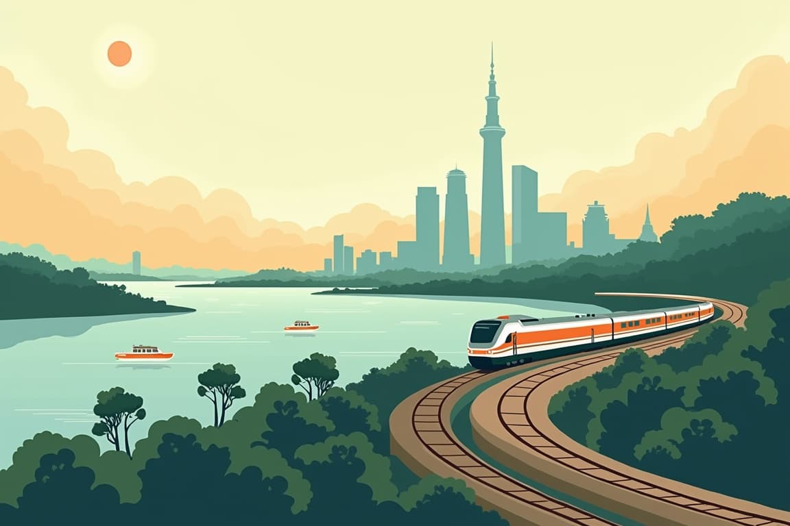 Illustration of Eastern & Oriental Express – Essence of Malaysia