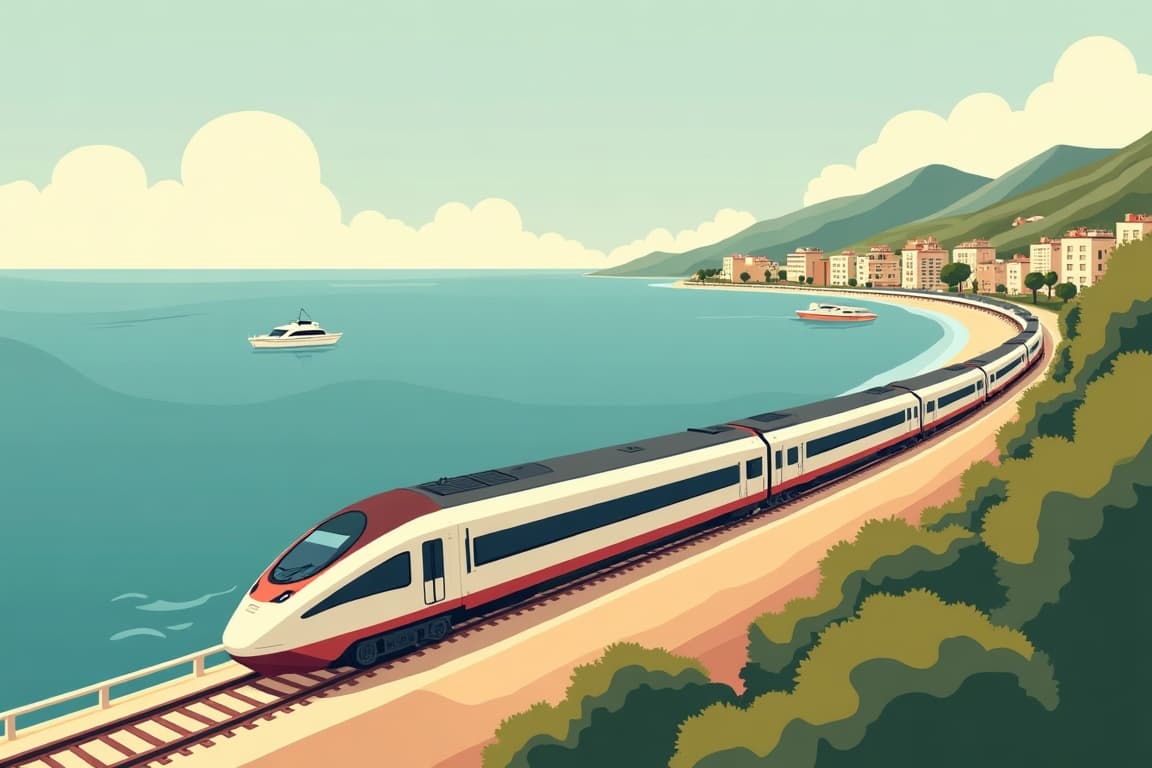 Illustration of First-Class Côte d'Azur & Nice Carnival