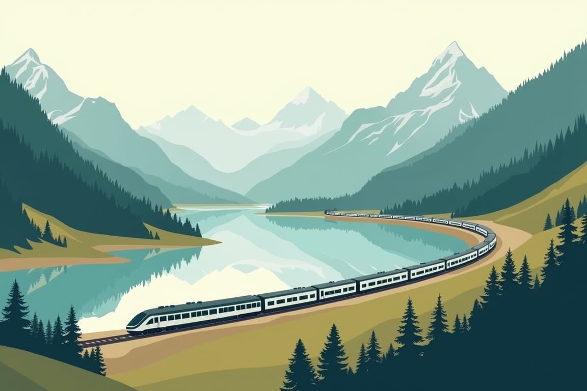 Illustration of First Class Swiss Mountains & Italian Lakes