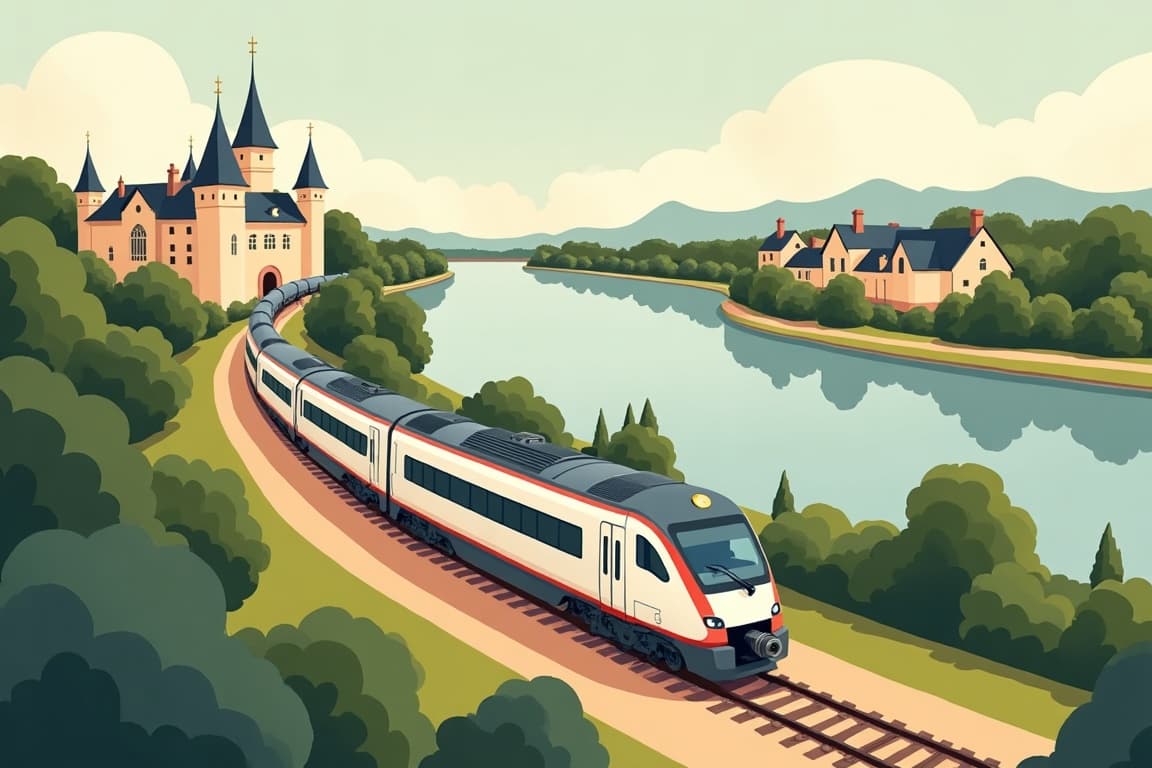 Illustration of Gardens of the Loire Valley & Seine Cruise