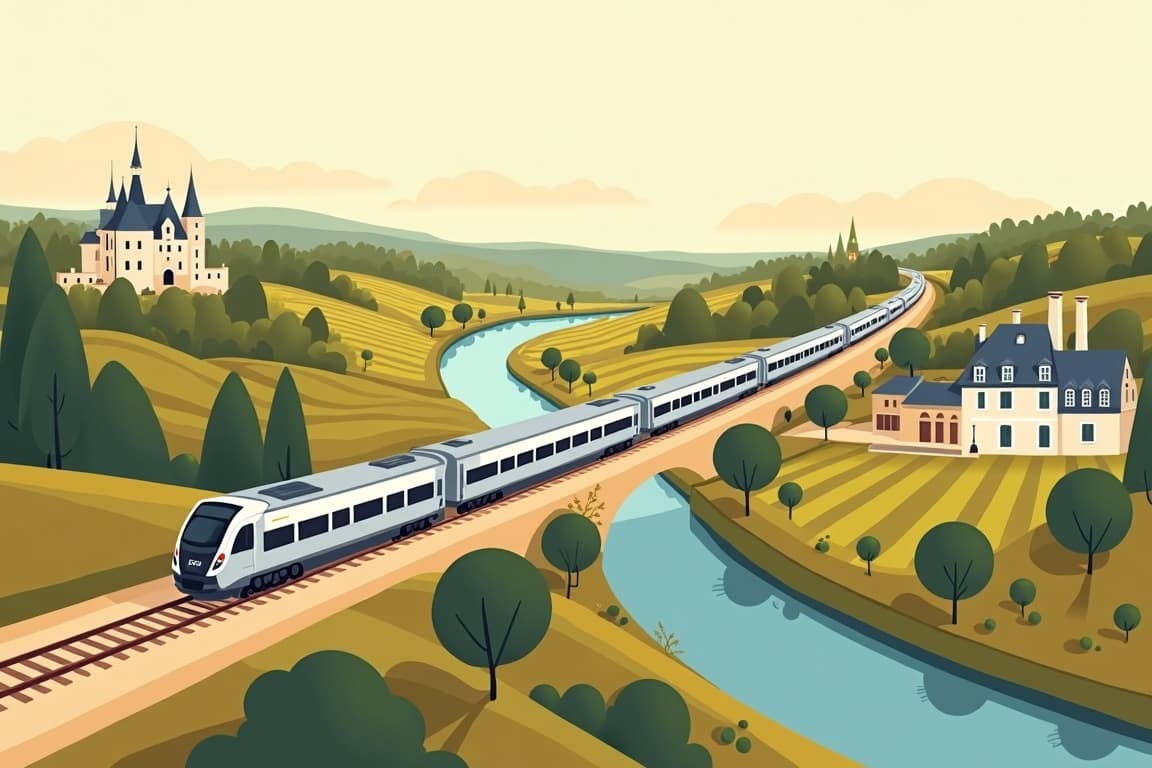 Illustration of Gardens of the Loire Valley & Seine Cruise