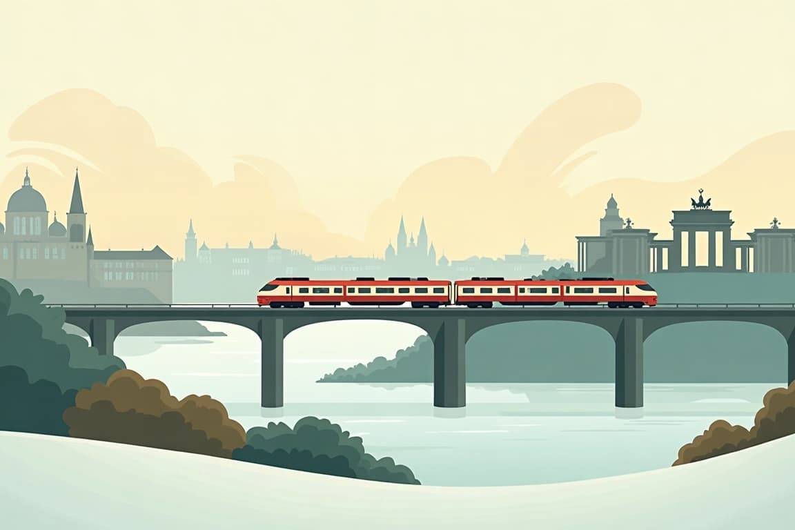 Illustration of Golden Eagle Danube Express - Christmas Markets of Central Europe from Budapest with Prague and Berlin