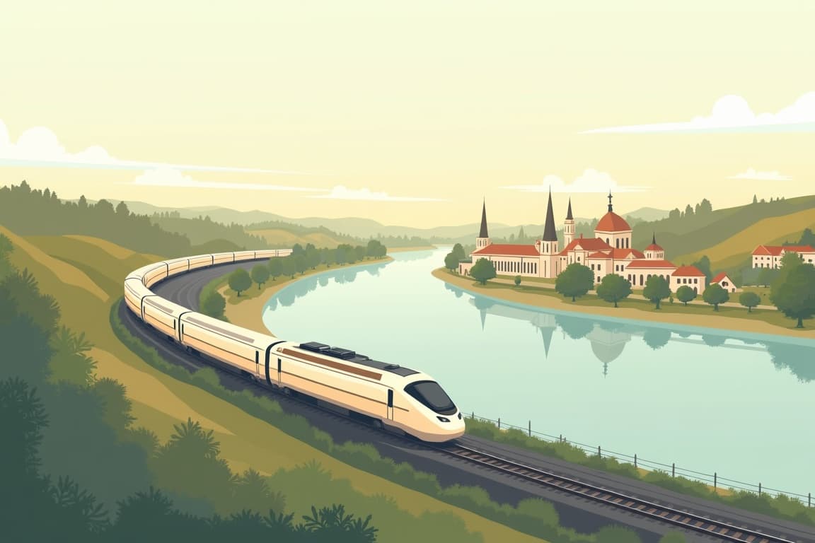 Illustration of Golden Eagle Danube Express - New Year in Vienna from Munich
