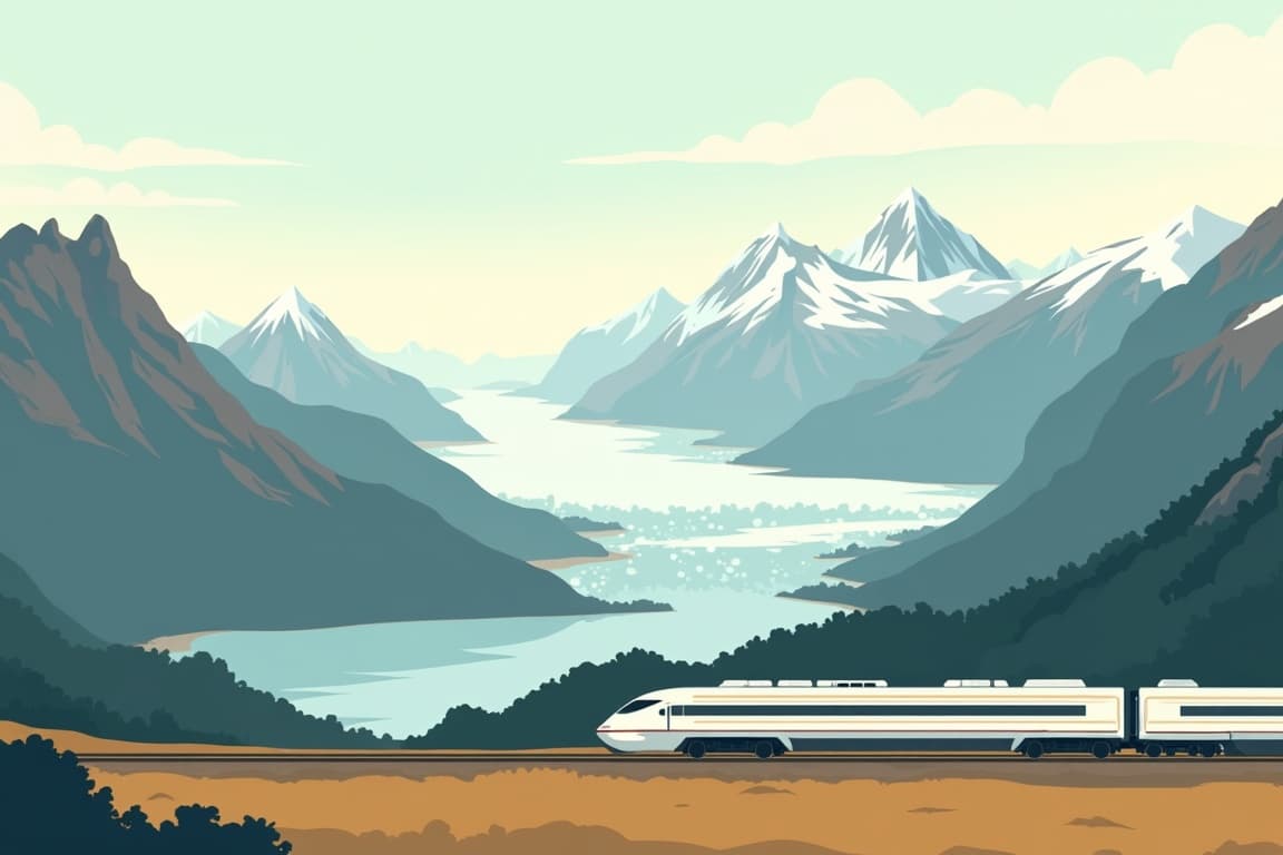 Illustration of Grand Alaska Adventure with Alaska Railroad Northbound