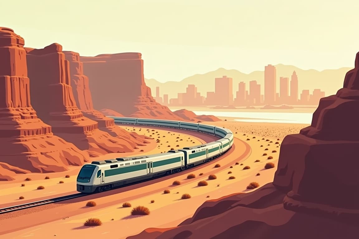 Illustration of Grand Canyon Discovery with Los Angeles