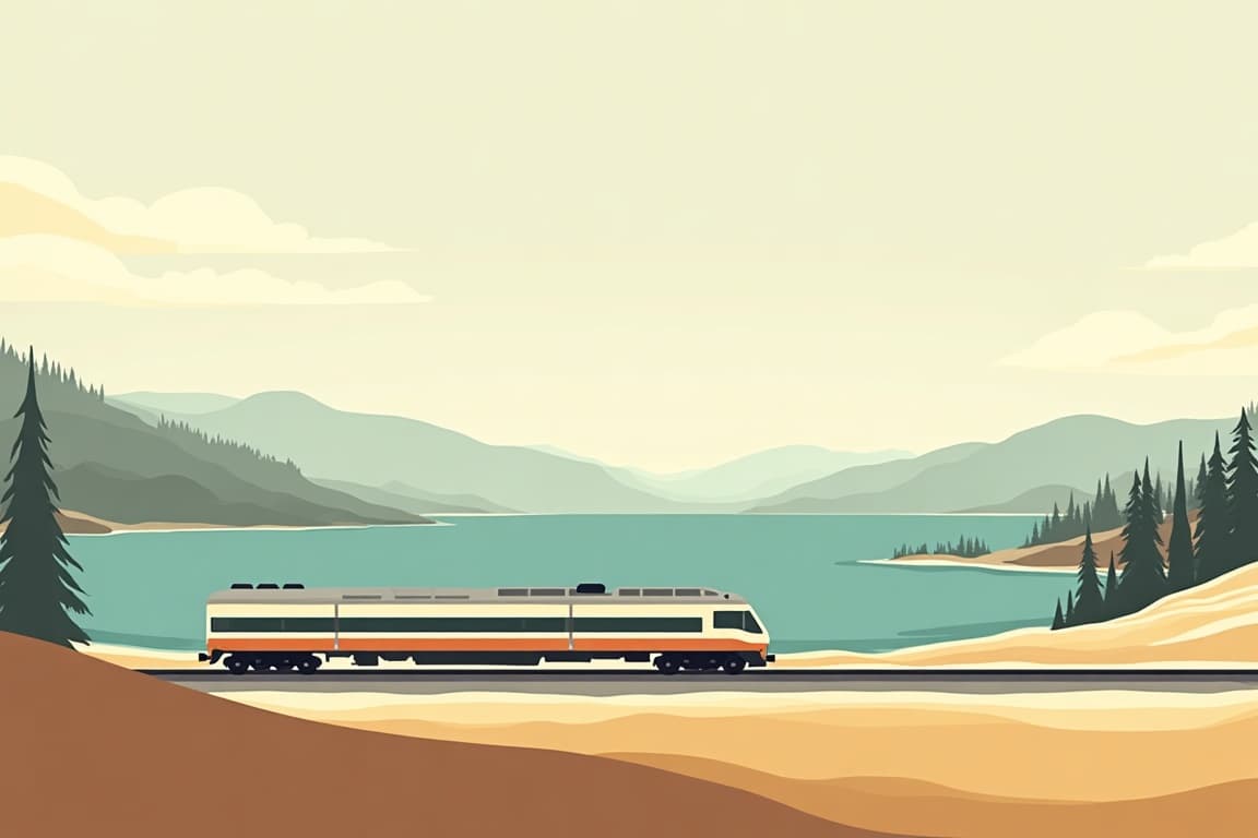 Illustration of Grand National Parks with Yellowstone, Yosemite, and Glacier National Park Roundtrip from Washington, D.C.