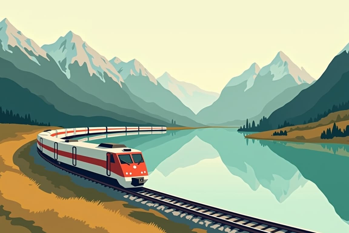Illustration of Grand Tour of Italy by First Class Rail