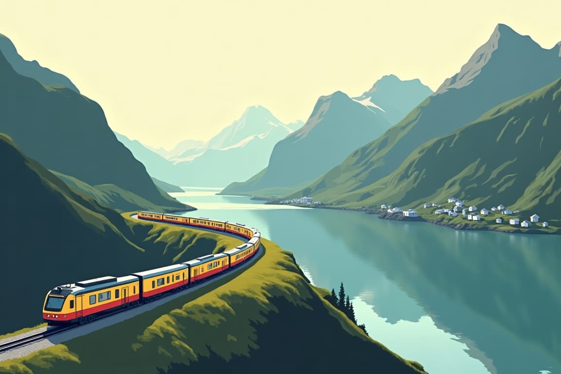 Illustration of Grand Tour of Norway