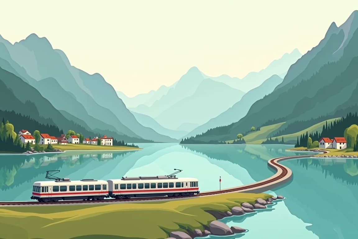Illustration of Grand Train Tour of Switzerland – Alpen Rivieren