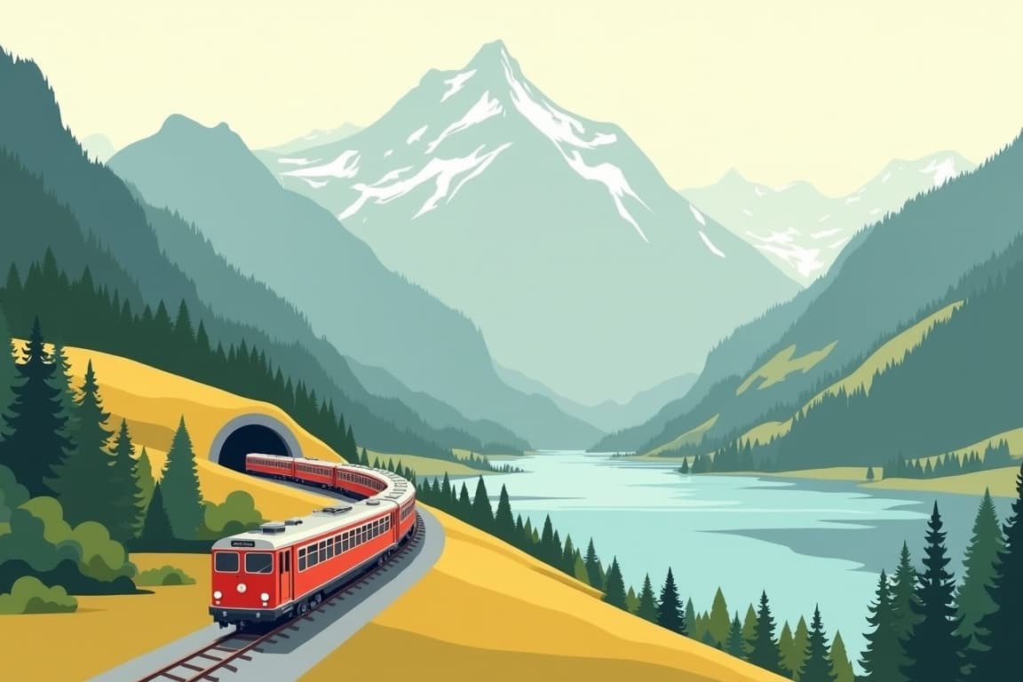 Illustration of Grand Train Tour of Switzerland «Hidden Treasures» (for international guests)