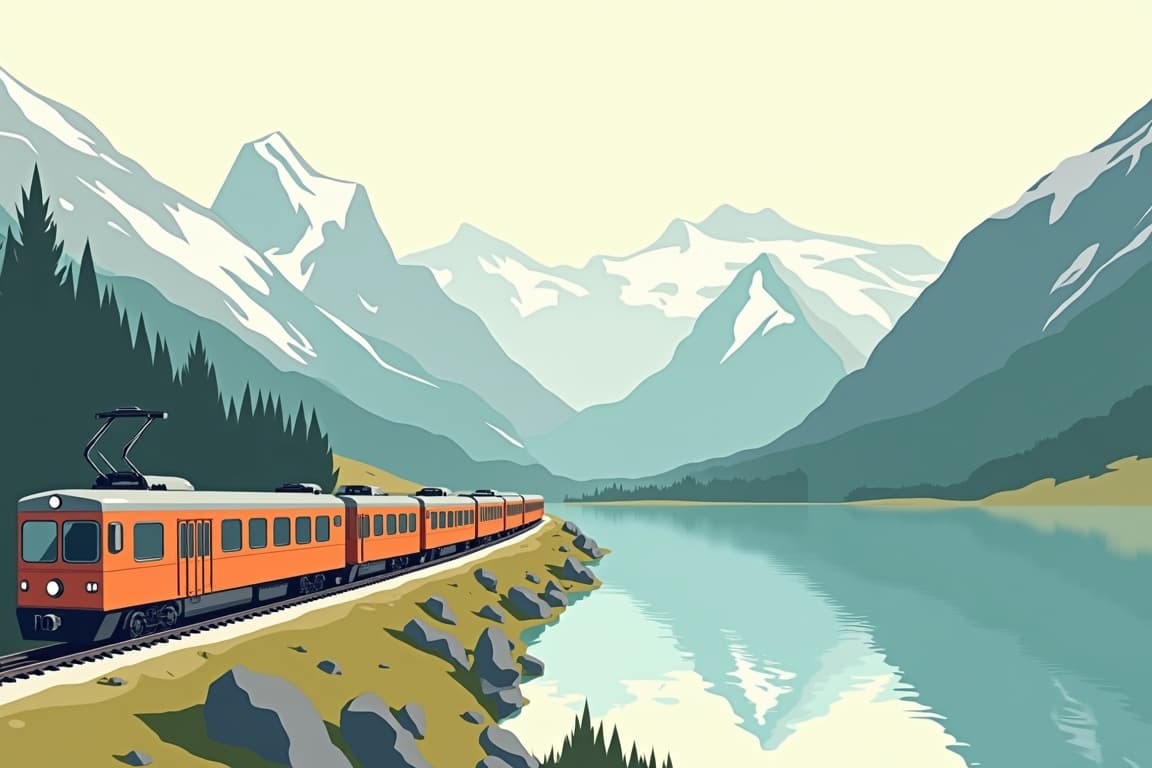 Illustration of Grand Train Tour of Switzerland – Magie de l'hiver