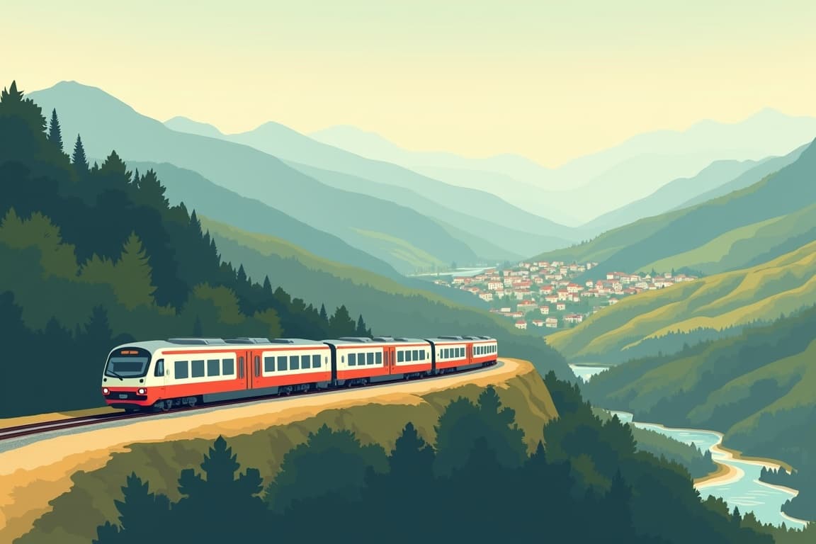 Illustration of Grand Western European Rail Journey: Rome to Lisbon