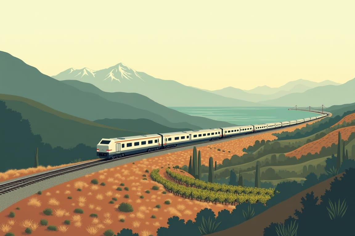 Illustration of Great American - Majestic Landscapes from San Francisco