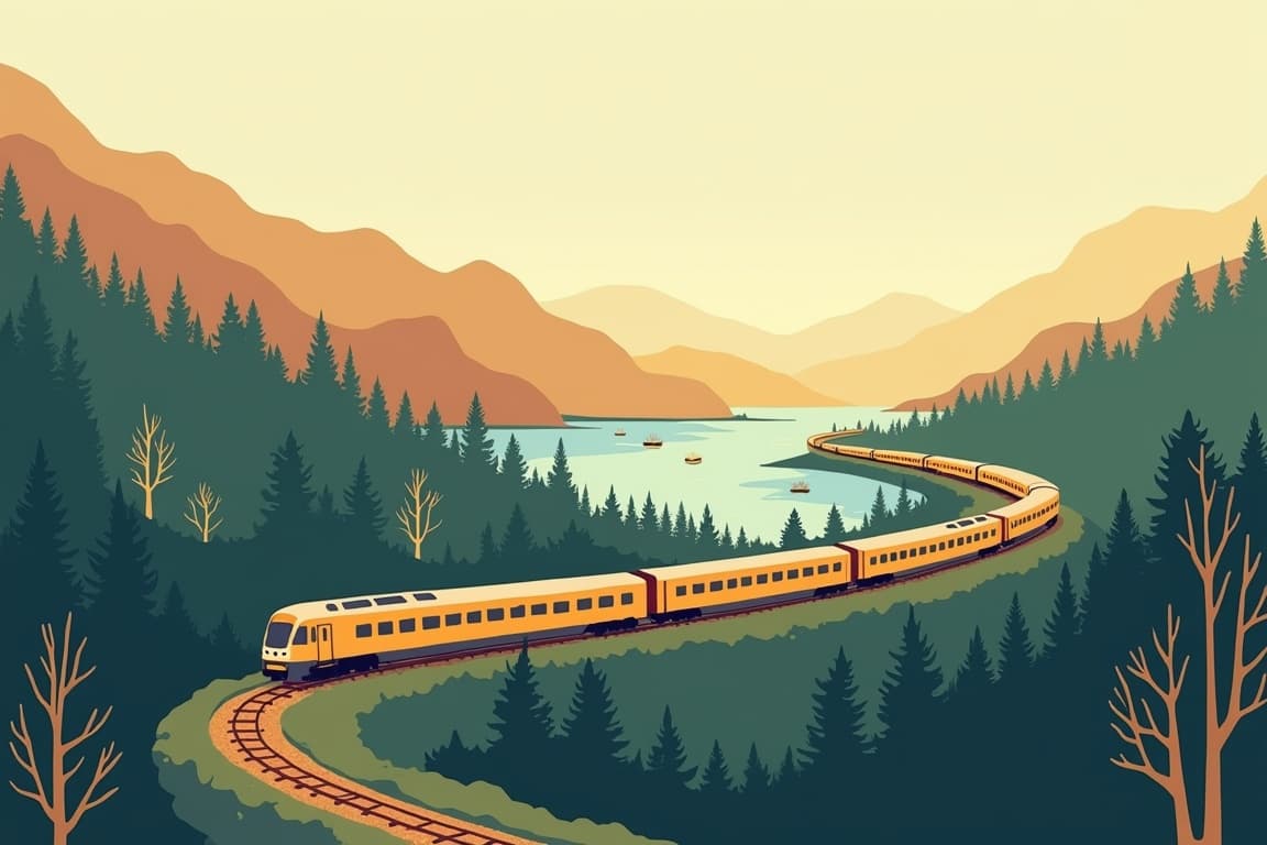 Illustration of Great Southern from Adelaide to Brisbane