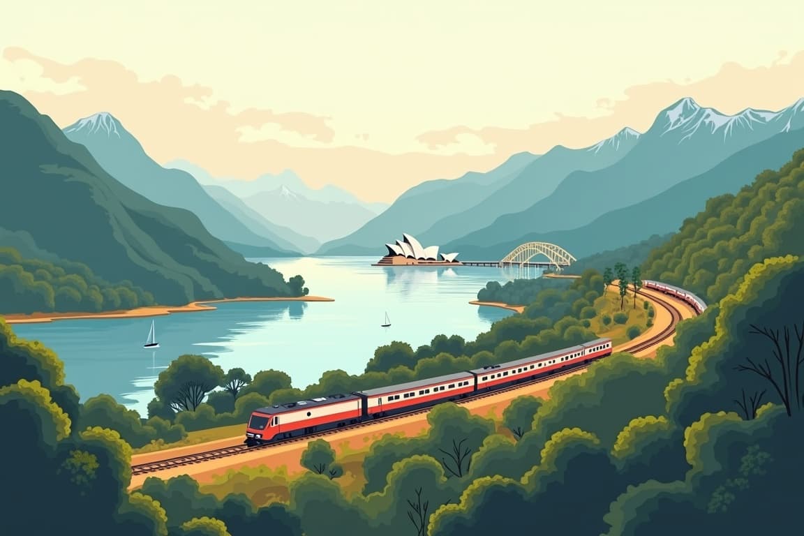 Illustration of Highlights of Australia & New Zealand