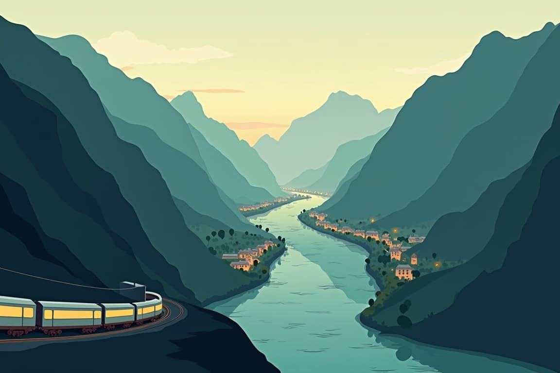 Illustration of Highlights of Norway's Fjords & Cities