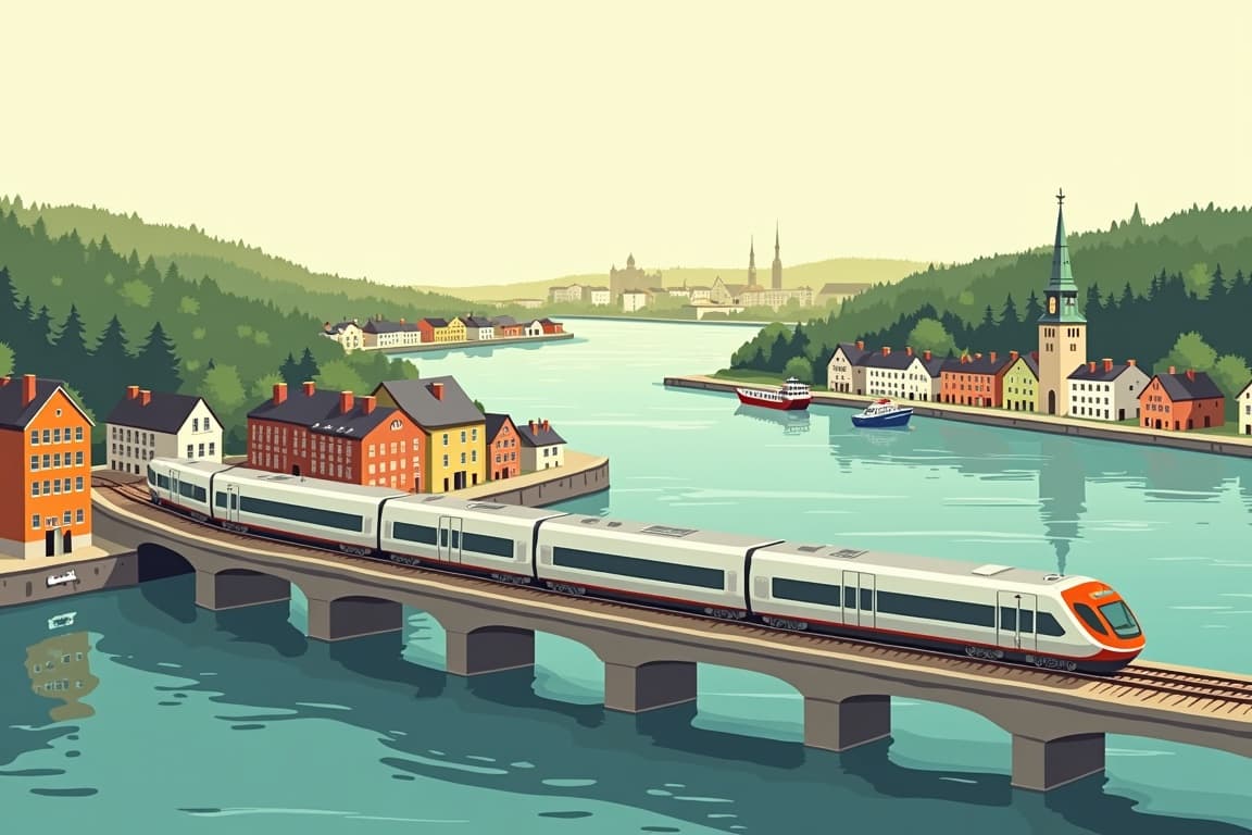 Illustration of Highlights of Scandinavia: Nordic Capitals