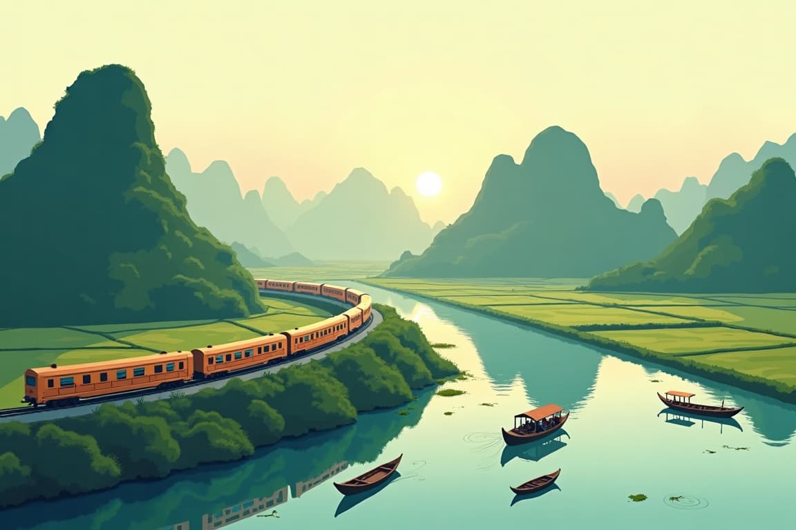Illustration of Highlights of Vietnam