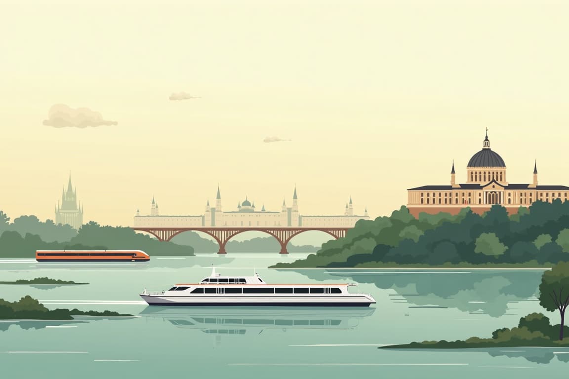 Illustration of Imperial Cities and Danube Delta Cruise