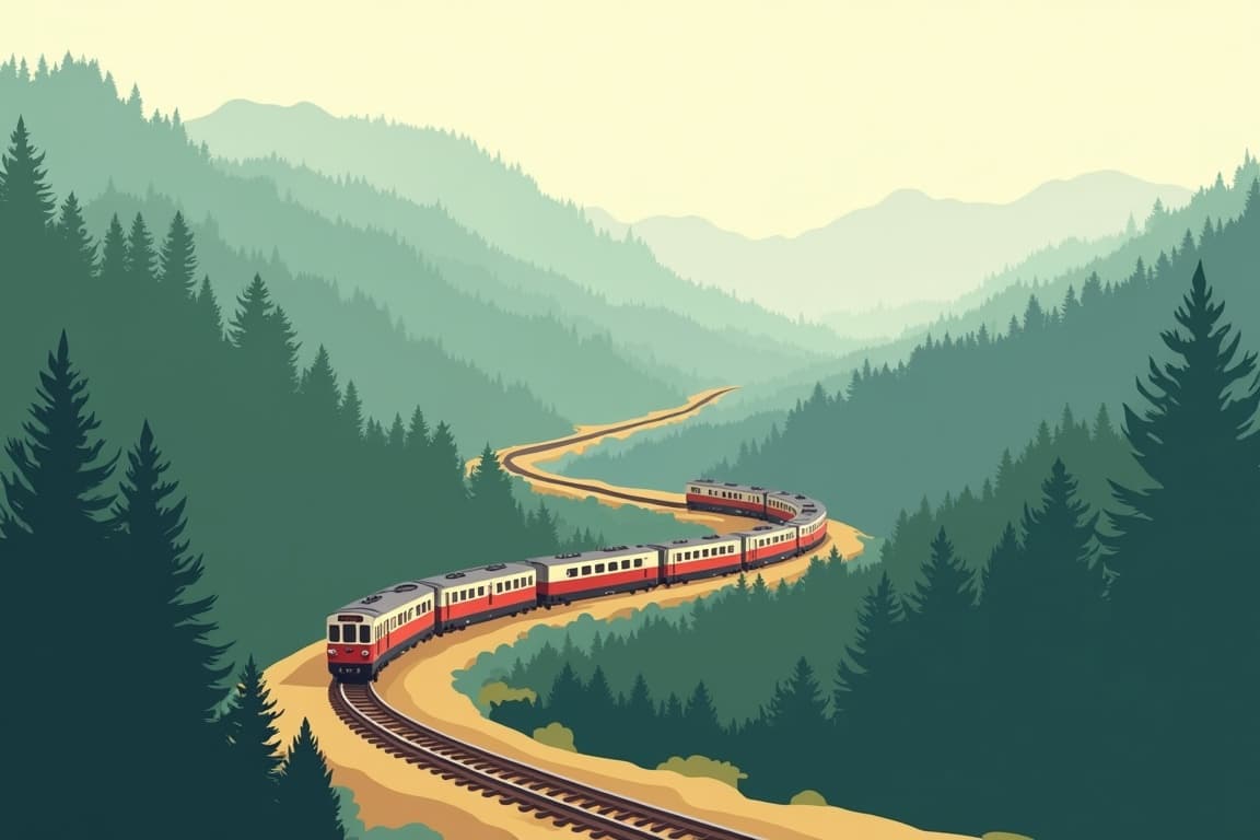 Illustration of India's Golden Triangle, Tigers & Shimla