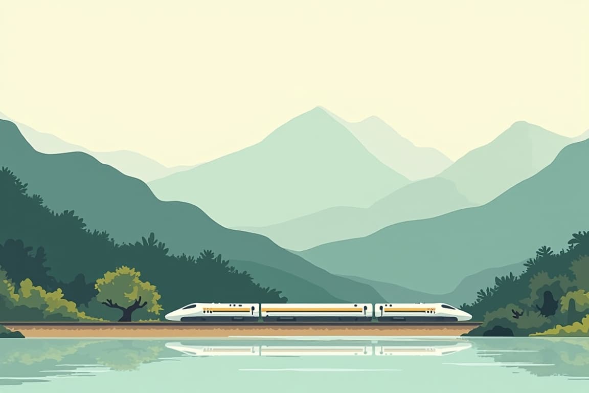 Illustration of Japan's Golden Route by Rail: Cruise Extension
