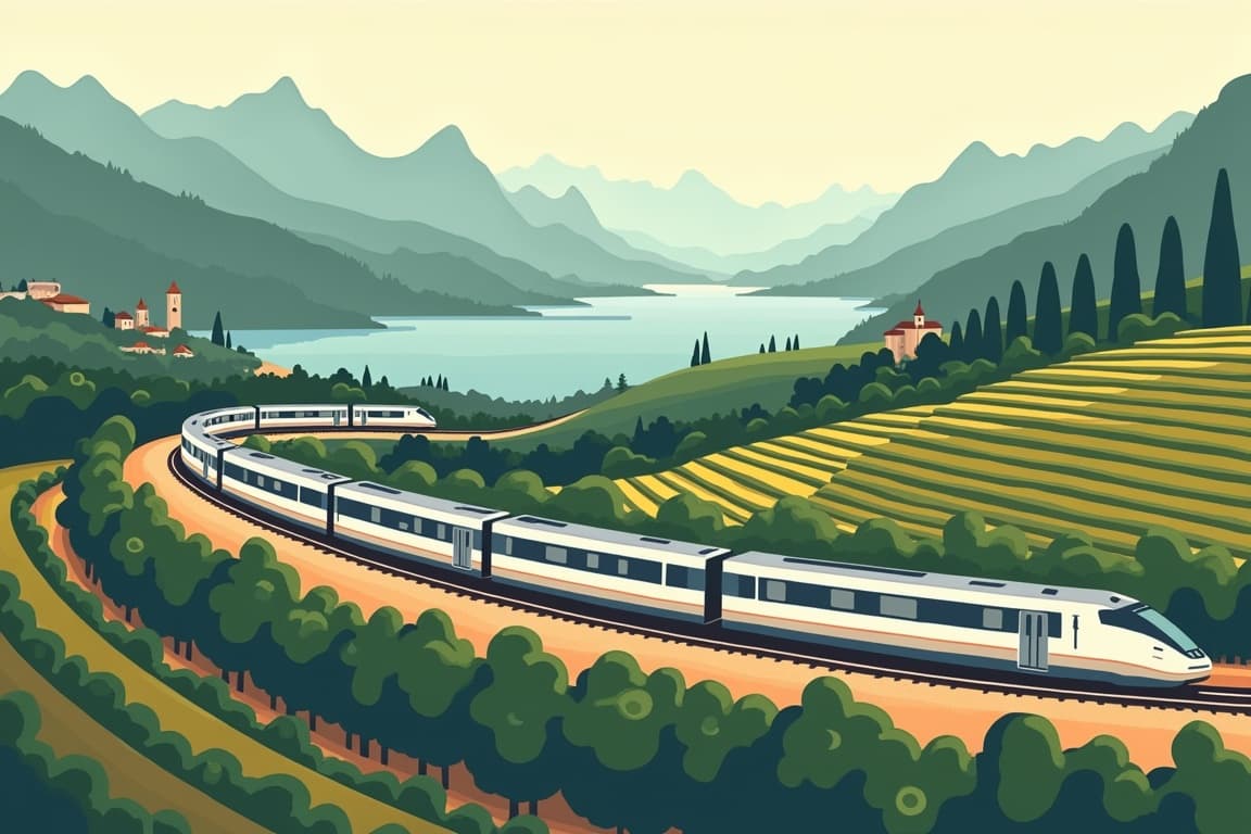 Illustration of Jewels of Italy and the Venice Simplon-Orient-Express