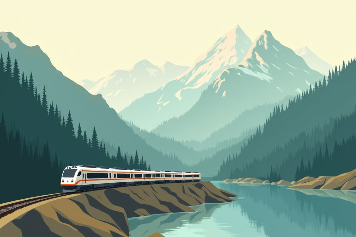 Illustration of Journey Through the Clouds Excursion