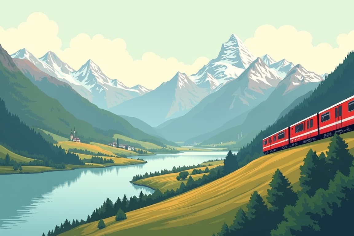 Illustration of Jungfrau Express & Treasures of the Rhine