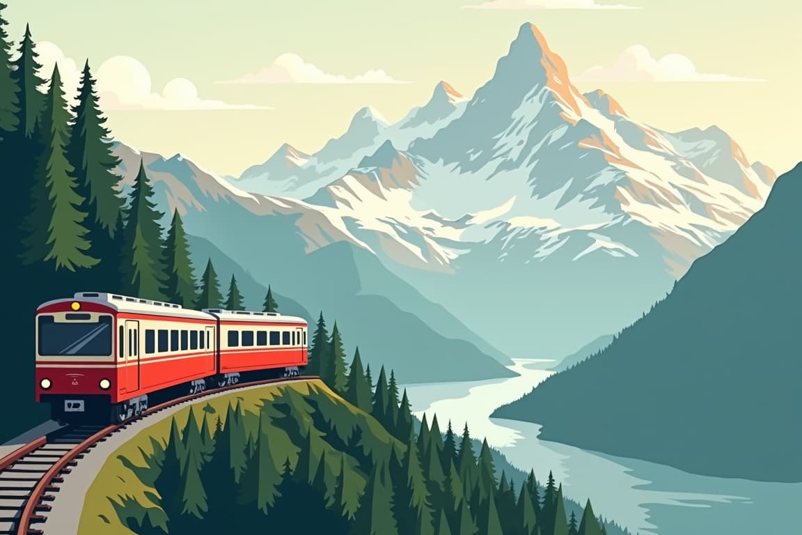Illustration of Jungfraujoch - Top of Europe + Titlis (for international guests)