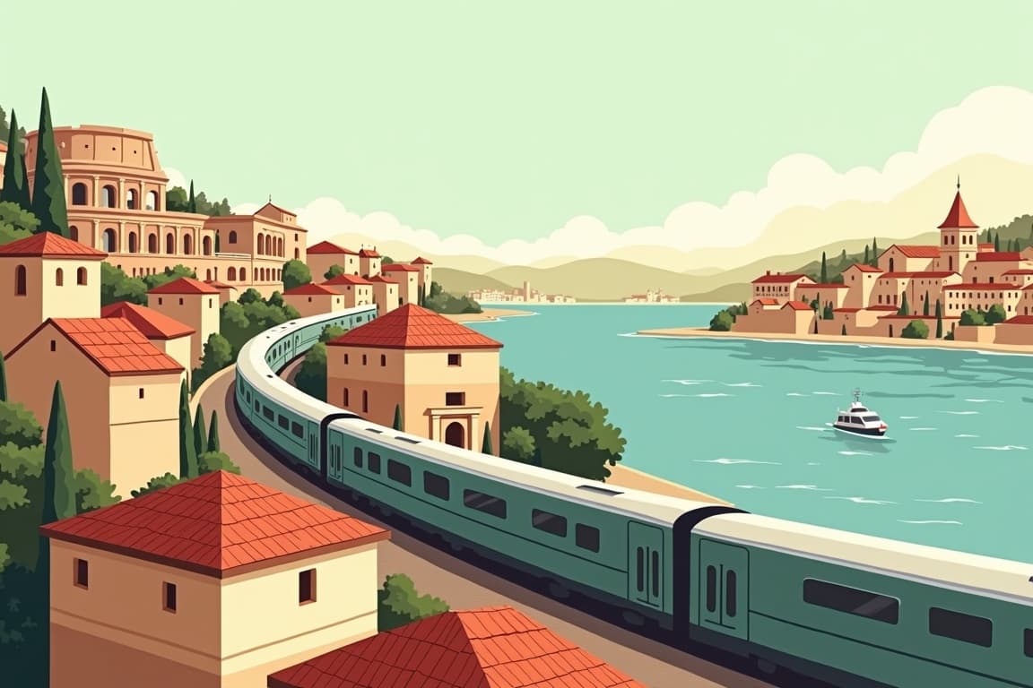 Illustration of La Dolce Vita Orient Express - Eternal Stones of Matera and the Gems of Italy