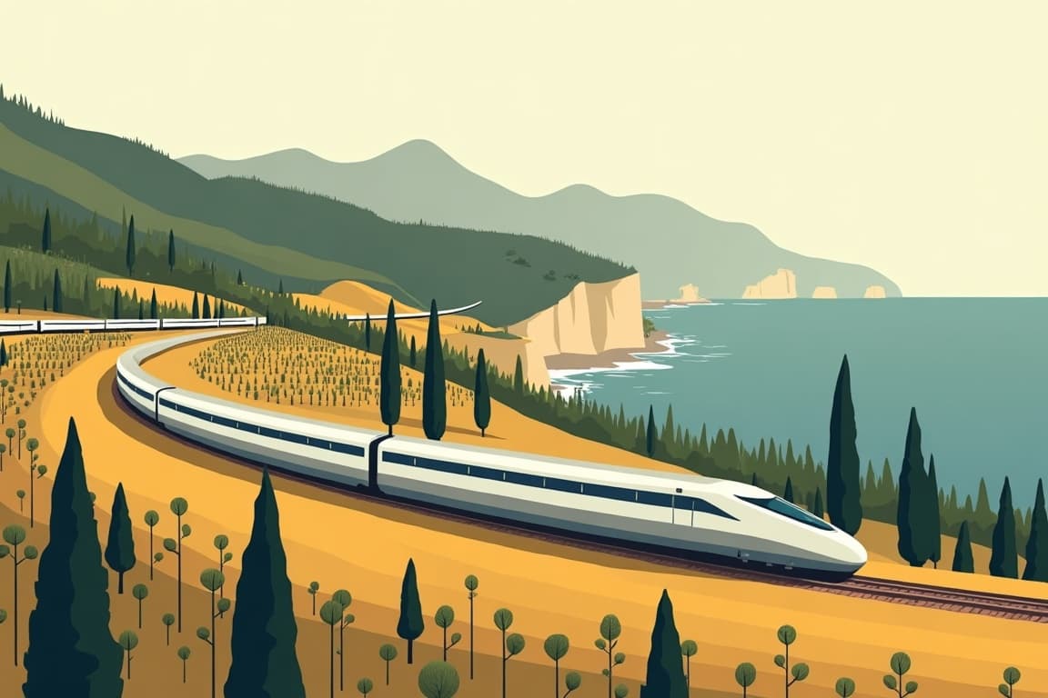 Illustration of La Dolce Vita Orient Express - Tastes of Tuscan Vineyards with Amalfi