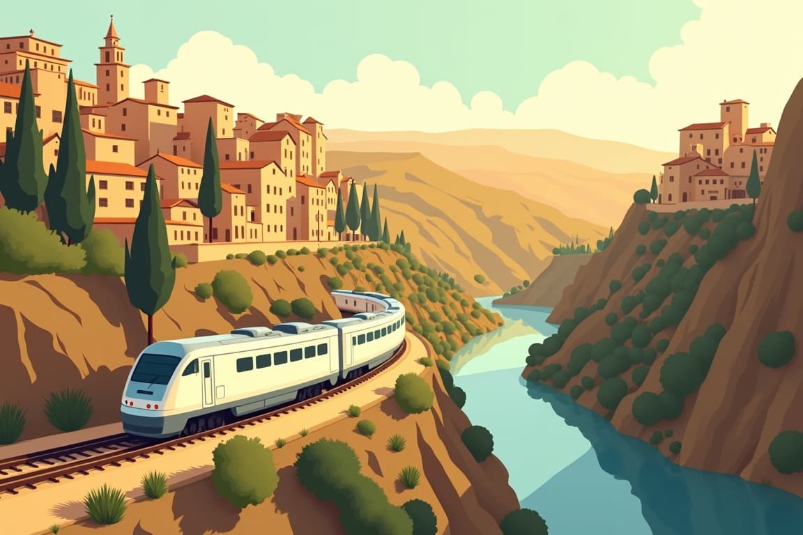 Illustration of La Dolce Vita, Rome, Abruzzo and Matera; Italy's magical city of stone