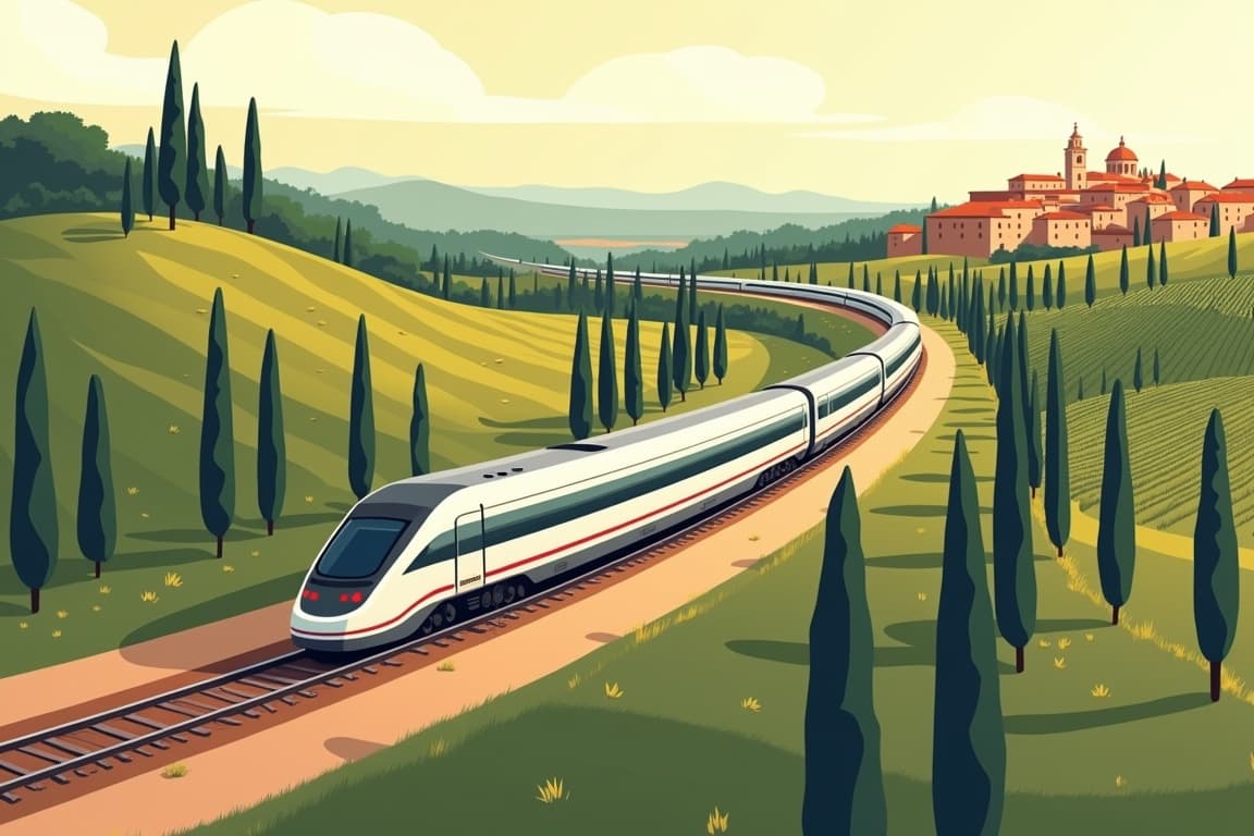 Illustration of La Dolce Vita, Rome & Montalcino's Tuscan Vineyards