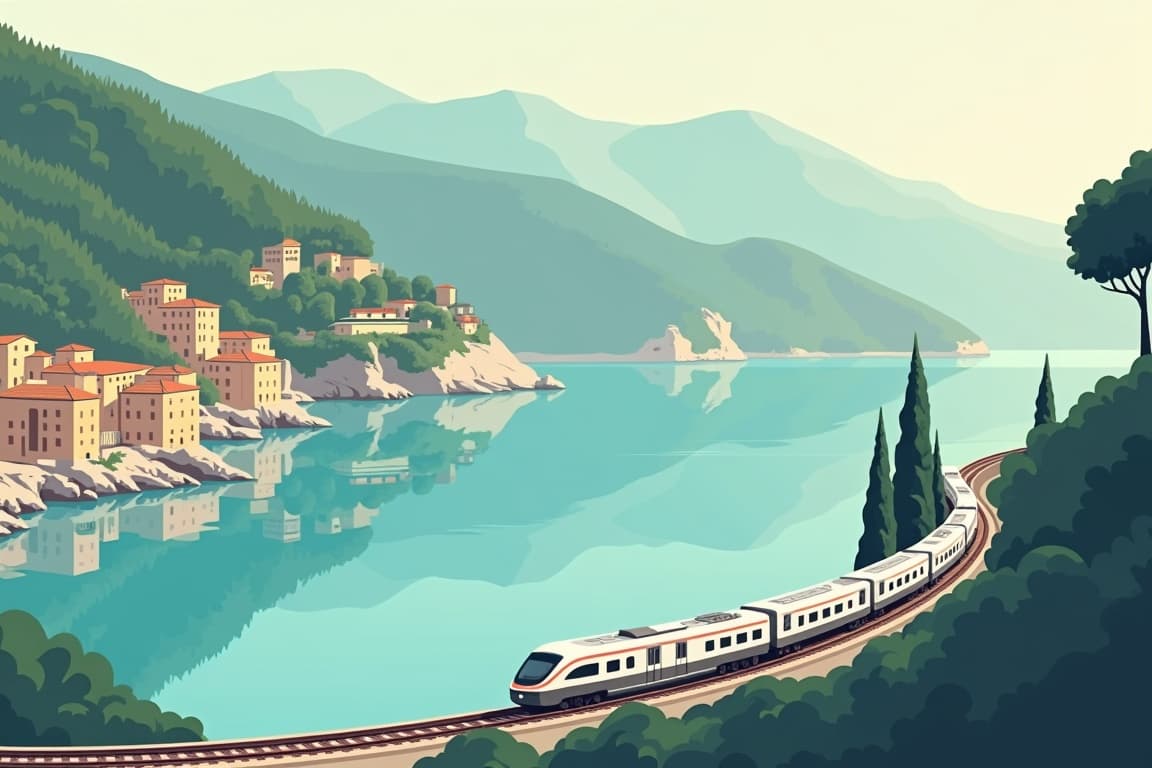Illustration of La Dolce Vita, Rome, Venice & Portofino
