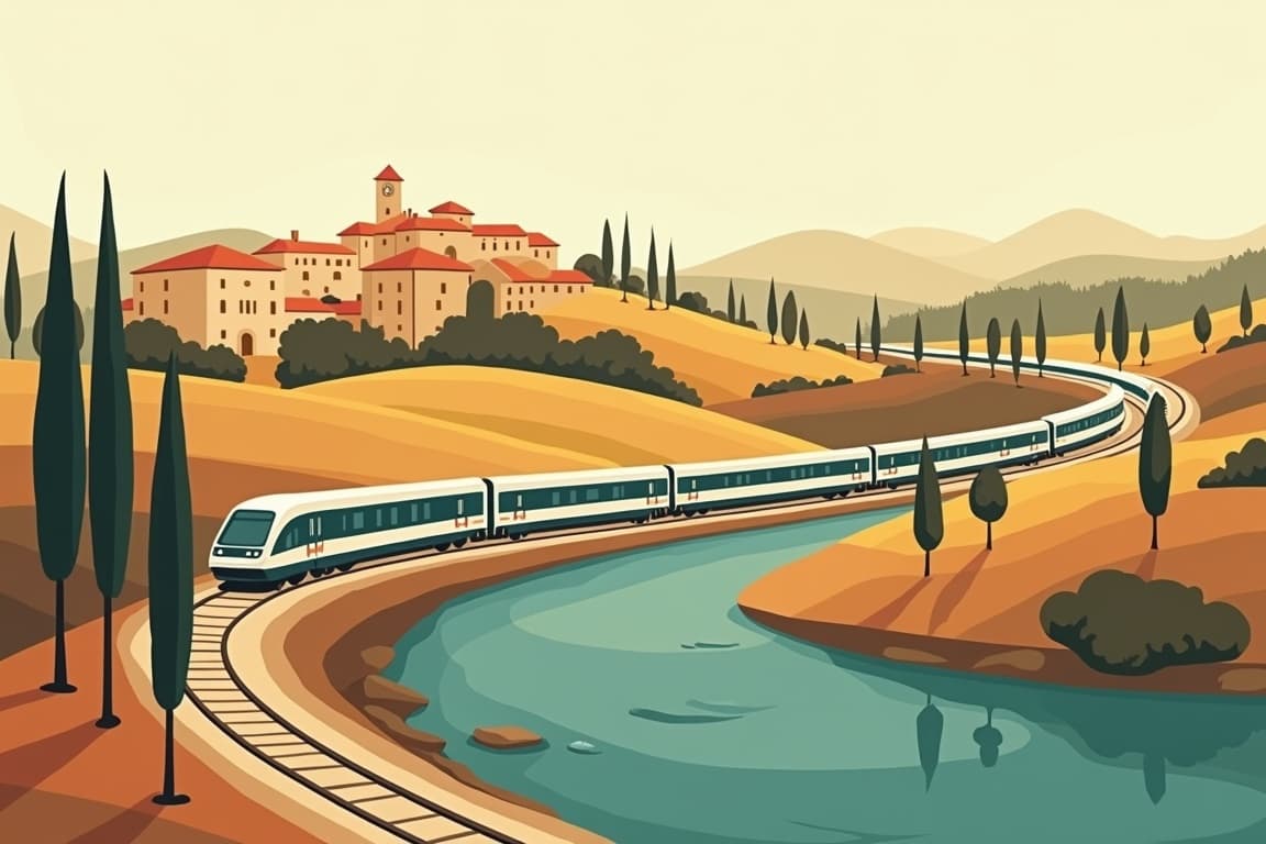 Illustration of La Dolce Vita, Rome, Venice & Siena