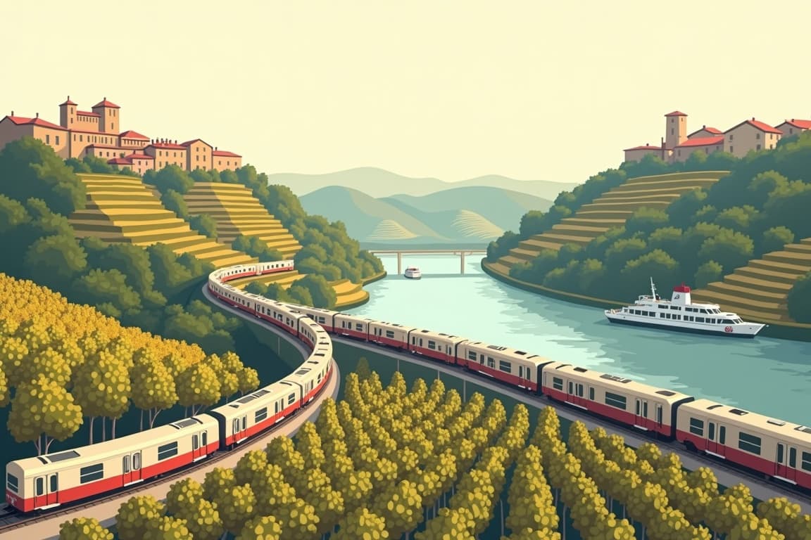 Illustration of Lisbon & the Douro Valley Cruise