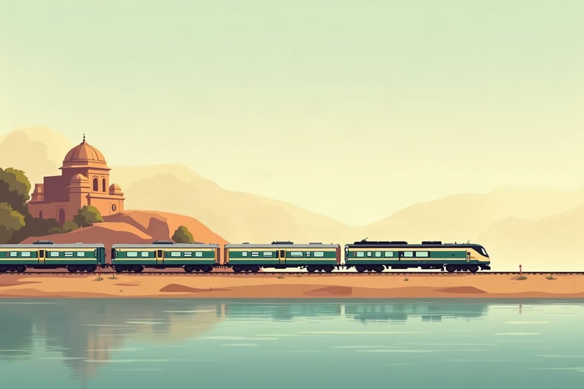Illustration of Maharajas' Express - The Indian Panorama
