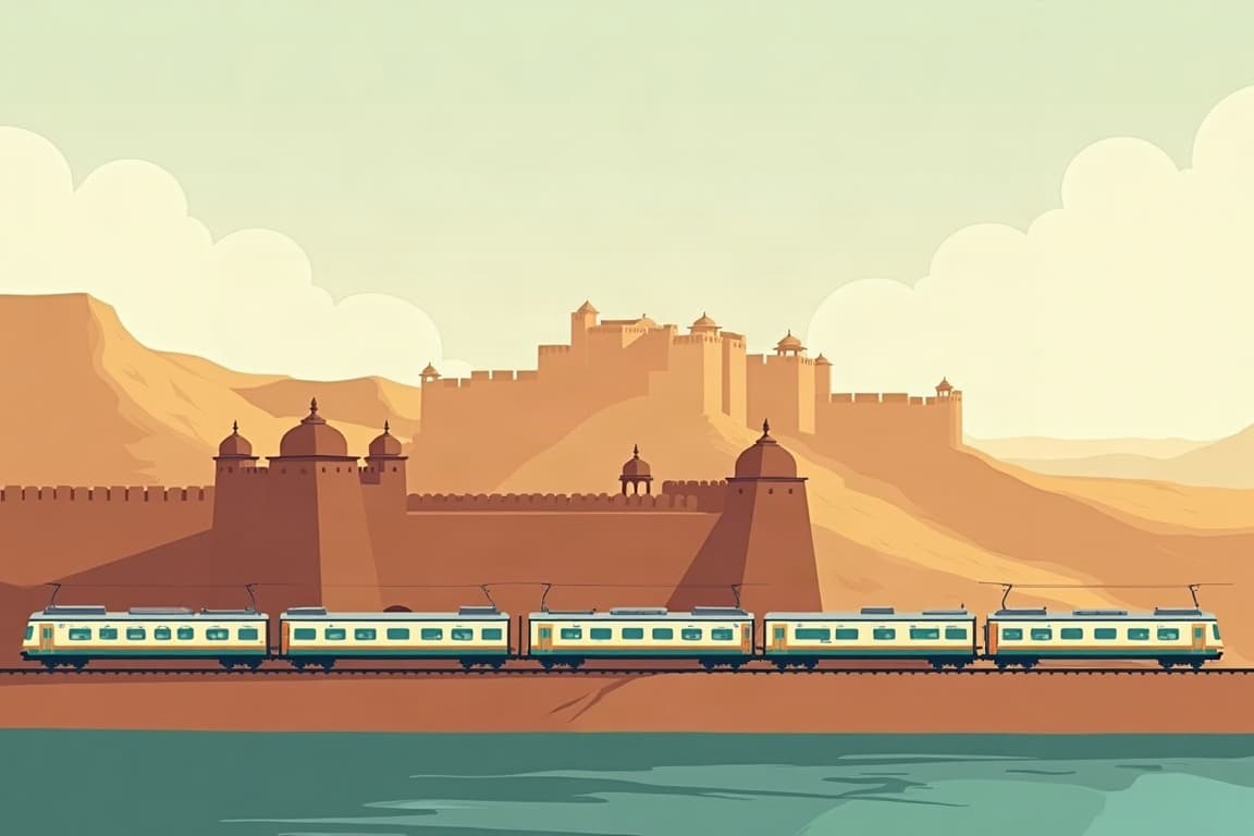 Illustration of Maharajas' Express - The Indian Splendor