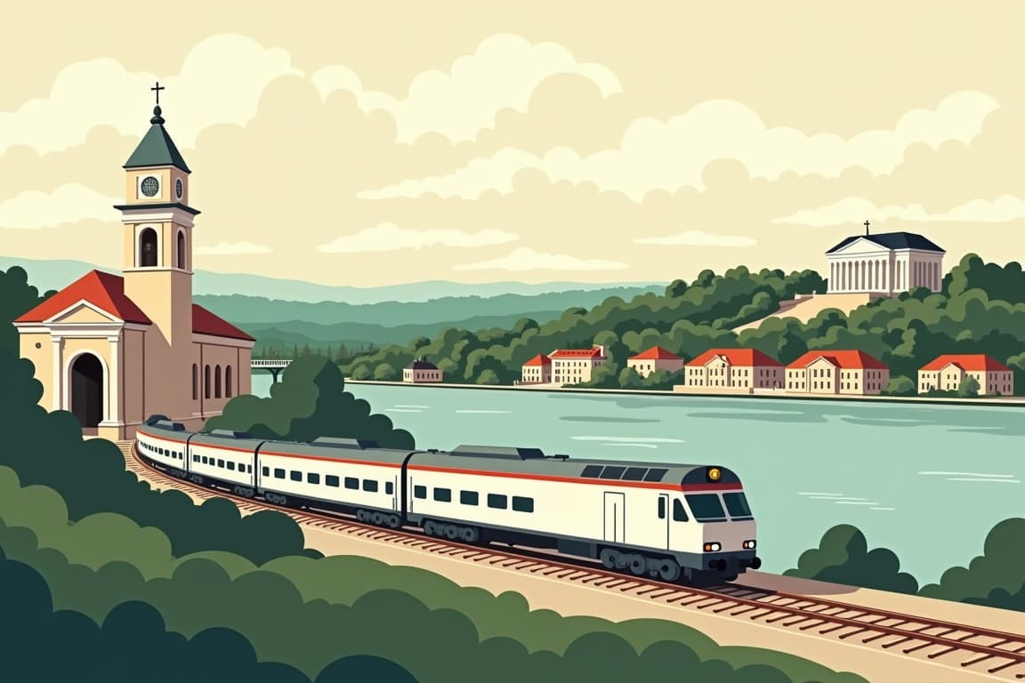 Illustration of Mount Vernon and Washington DC Getaway