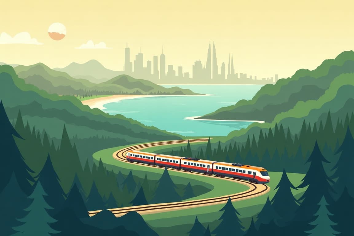 Illustration of Mystical Malaysia with Dubai & Langkawi