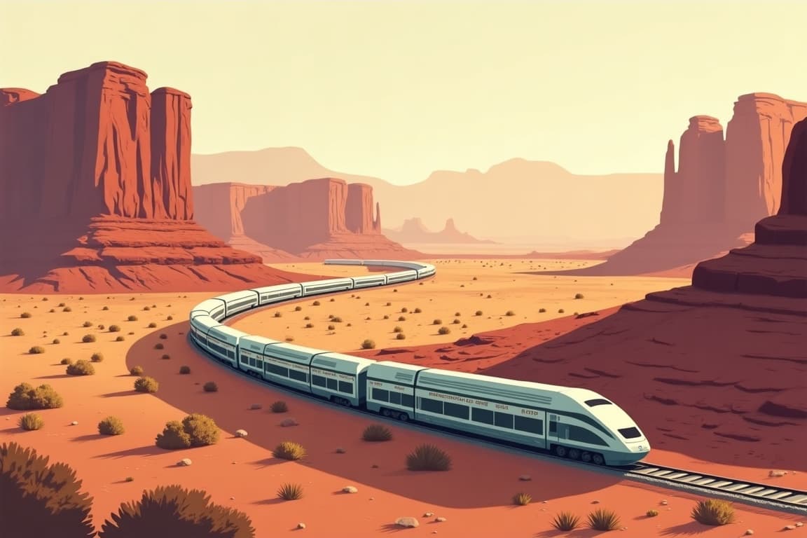 Illustration of National Parks of the Southwest - Bryce and Zion to the Grand Canyon