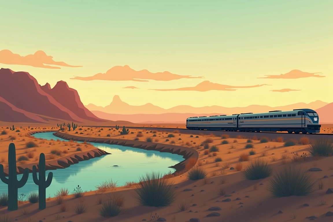 Illustration of National Parks of the Southwest - Grand Canyon and Beyond