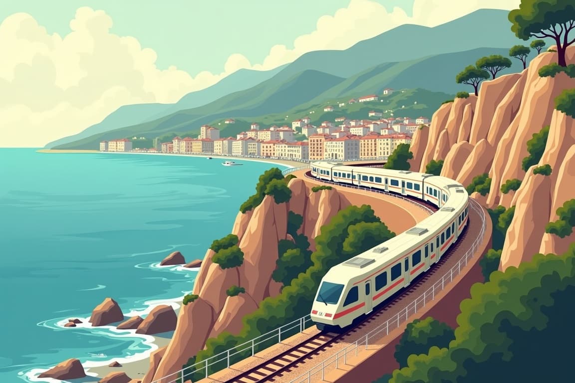 Illustration of Nice & the French Riviera