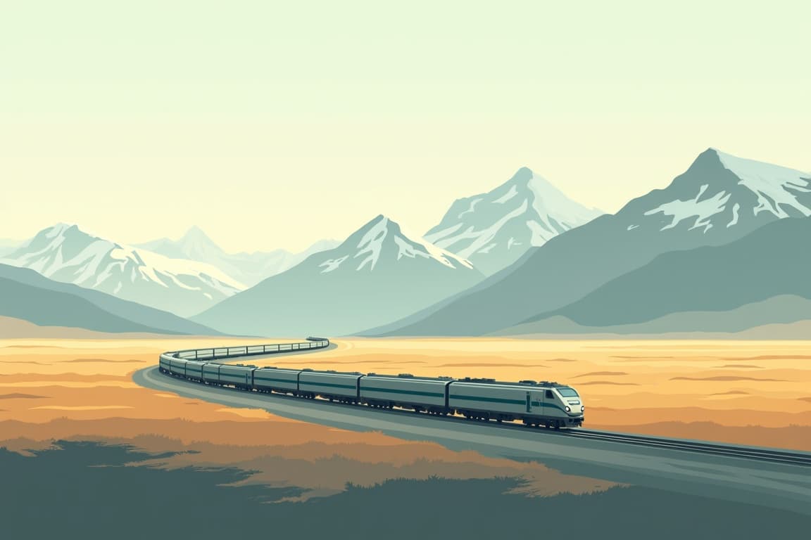 Illustration of Northern Lights & Alaska Highlights