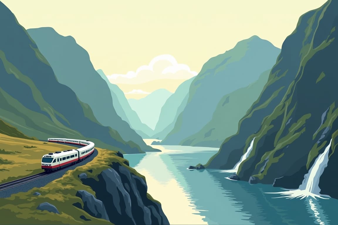 Illustration of Norway in a Nutshell