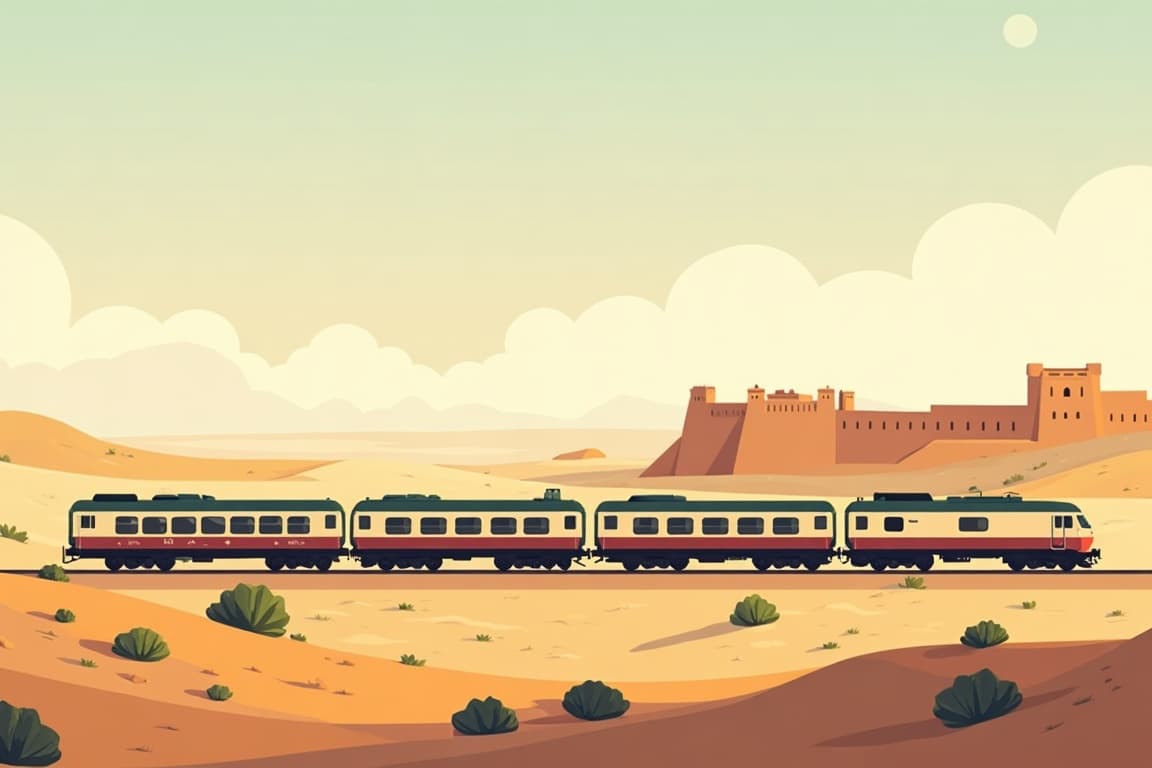 Illustration of Palace on Wheels