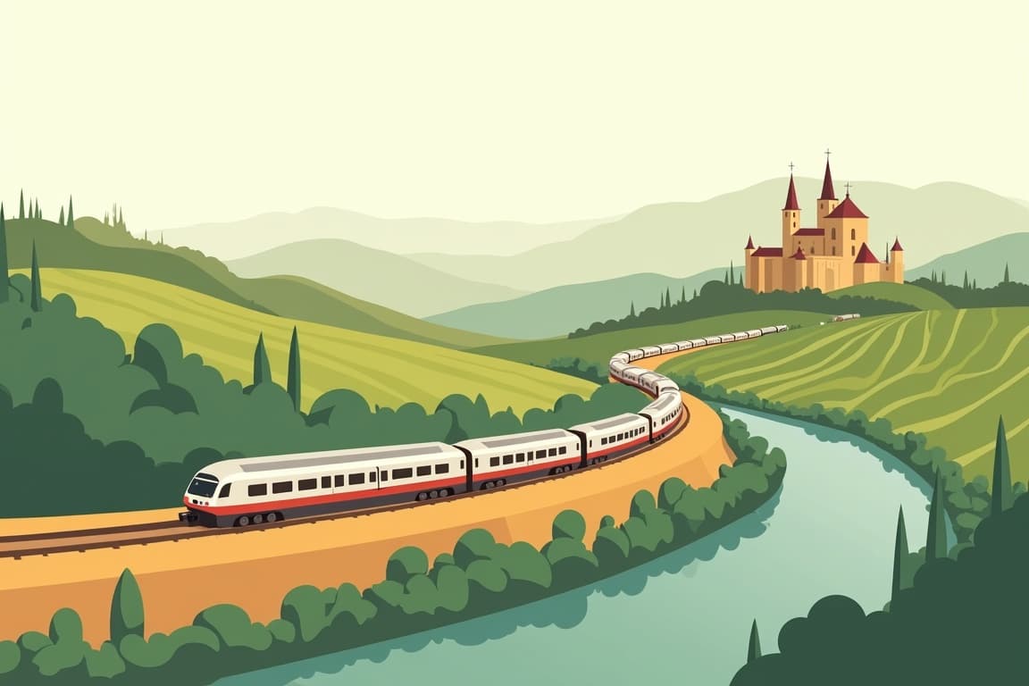 Illustration of Paradors of Northern Spain: Burgos to Santiago